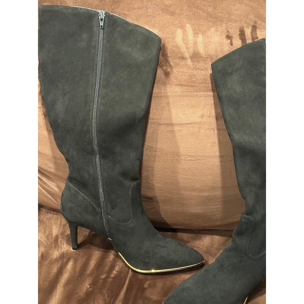 Arromic Women's Pointed Toe Knee High Boots 3.15" Stiletto Heel - Picture 8 of 9